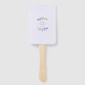 Lavender Bliss Elegant Waterverf Programma Handwaaier (Achterkant)