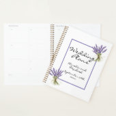 Lavender Blossom Jardin Planificateur de mariage (Devant avec enveloppe)