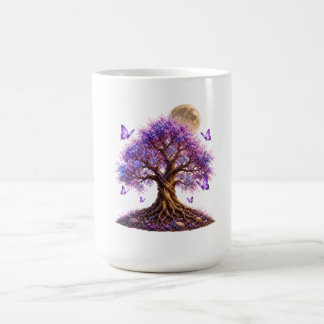 Lavender Blossom Moon Tree Mug