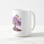 Lavender Blossom Moon Tree Mug (Devant droit)