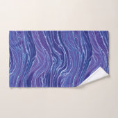 Lavender Blue Abstract Waves Pattern Bad Handdoek (Handdoek)