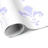 Lavender Blue Fleur-de-lis Cadeaupapier (Rol Hoek)