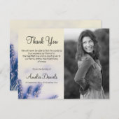 Lavender Blue Funeral Merci Cartes (Devant / Derrière)