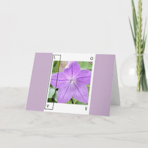 LAVENDER BLUE LOVE - GREETING CARD KAART