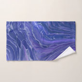 Lavender Blue Marble Acrylic Abstract Bad Handdoek (Handdoek)