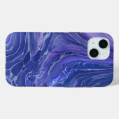Lavender Blue Marble Acrylic Abstract Case-Mate iPhone Case (Achterkant (horizontaal))