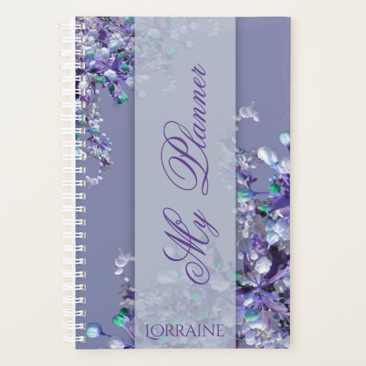 Lavender Blue Spring Lilacs Planner (Voorkant)