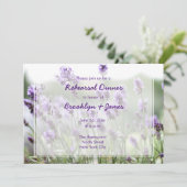 Lavender Bohemian Mariage Invitations (Debout devant)