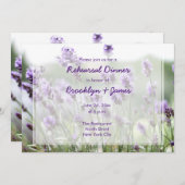Lavender Bohemian Mariage Invitations (Devant / Derrière)