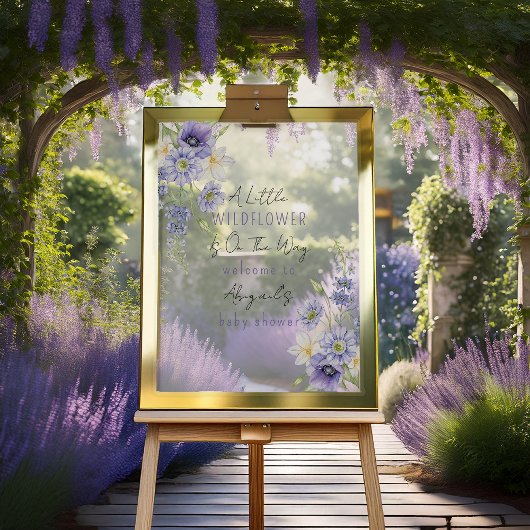 Lavender Boho Un Petit Baby shower Fleur sauvage