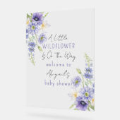 Lavender Boho Un Petit Baby shower Fleur sauvage (Angle)