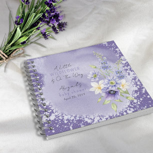 Lavender Boho Un Petit Fleur sauvage Baby Livre d'