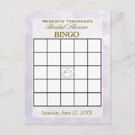 Lavender Bokeh | Bingo Kaart