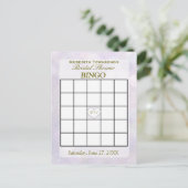 Lavender Bokeh | Carte Bingo (Debout devant)