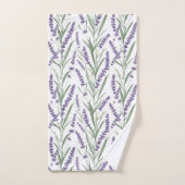 Lavender Botanical Pattern (Serviette à main)