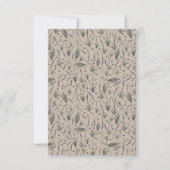 Lavender Botanical Pattern Flat Thank You Card Bedankkaart (Voorkant)
