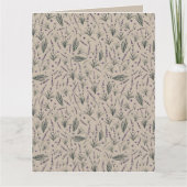 Lavender Botanical Pattern Greeting Card Kaart (Voorkant)