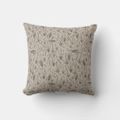 Lavender Botanical Pattern Throw Pillow Kussen (Voorkant)