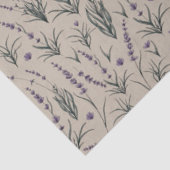 Lavender Botanical Pattern Tissue Paper Tissuepapier (Detail)