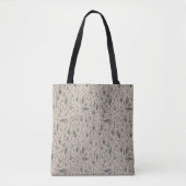 Lavender Botanical Pattern Tote Bag (Voorkant)