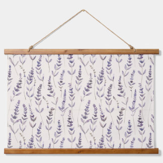 Lavender Botanical Wall Tapestry – Vintage Floral  Hangend Wandkleed