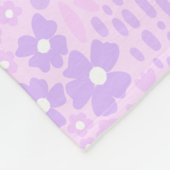 Lavender Botanisch II Fleece Deken (Hoek)