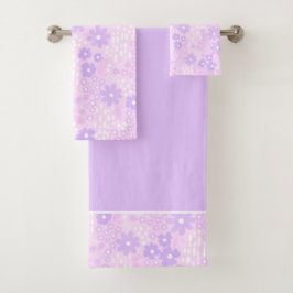 Lavender Botanische II Bath Towel Set Bad Handdoek