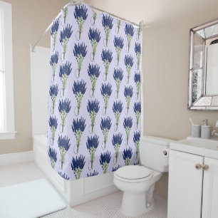 Lavender Bouquet Paarse Flower Floral Print Douchegordijn