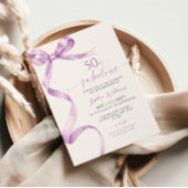 Lavender Bow 50 & Fabuleuse invitation d'anniversa