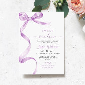 Lavender Bow Sweet 16 Anniversaire Invitation