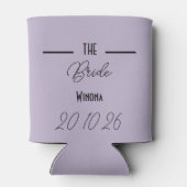 Lavender Bride Wedding Can Cooler (Achterkant)