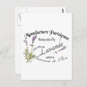  lavender briefkaart (Voorkant / Achterkant)