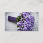 Lavender bruiloft fotograaf lijst typografie visitekaartje (Achterkant)