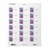lavender buddha etiket (Full Sheet)