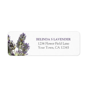 Lavender Bunch Return-adreslabel Etiket