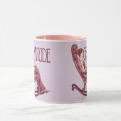 Lavender Burgundy Affirmation Meditation Mug (Centre)