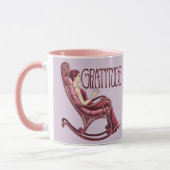 Lavender Burgundy Affirmation Meditation Mug (Gauche)
