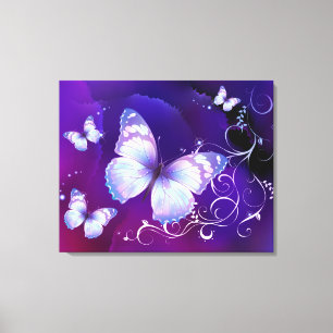 Lavender Butterflies Canvas
