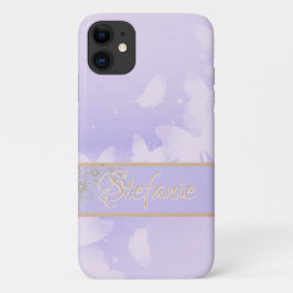 Lavender Butterflies iPhone 11 Hoesje
