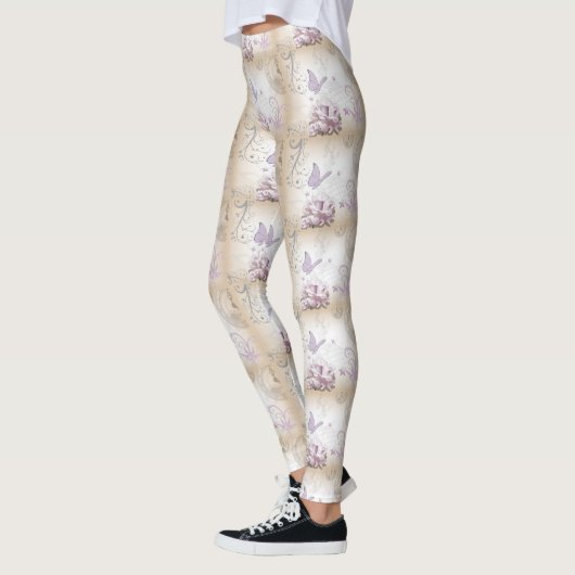 Lavender Butterflies, Music Staffs en Clocks Leggings (Links)