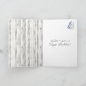 Lavender Butterfly Dreams Birthday Kaart (Binnen)