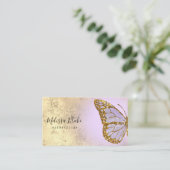 lavender butterfly logo visitekaartje (Staand voorkant)