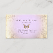 lavender butterfly logo visitekaartje (Achterkant)