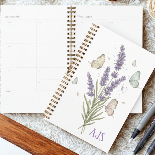 Lavender & Butterfly Planner - Elegant & Serene