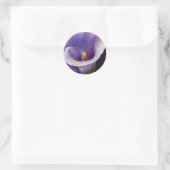 Lavender Calla Lily Ronde Sticker (Tas)