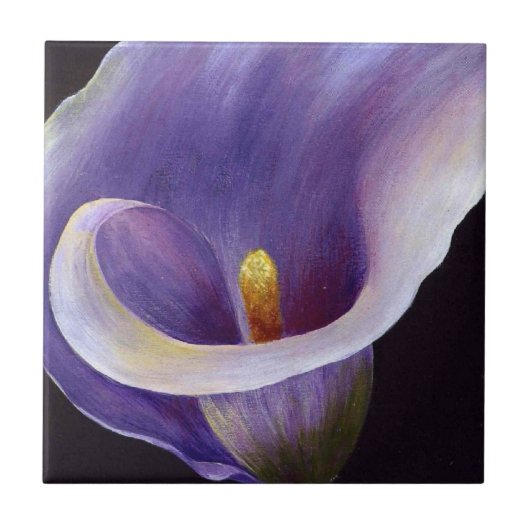 Lavender Calla Lily Tegeltje (Voorkant)