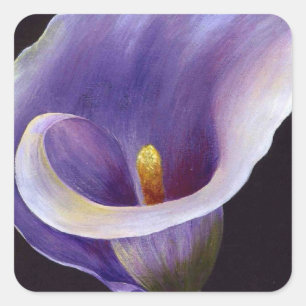 Lavender Calla Lily Vierkante Sticker
