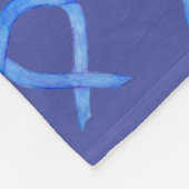 Lavender Cancer Sensibilisation Ruban Couvertures (Coin)