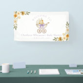 Lavender Carriage Welcome Banner | Baby Shower (Beurs)