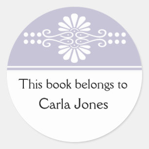 Lavender Ce Livre Appartient Aux Étiquettes